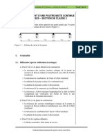 O13 - Exemple - 4 - Poutre Mixte Continue de 3 Travées - Section de Classe 2