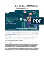 An Exhuastive Guide On MEAN Stack Development