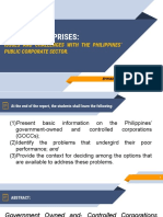 Public Enterprises:: Issues and Challenges With The Philippines' Public Corporate Sector