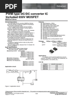 PWM Type DC/DC Converter IC Included 650V MOSFET: Datasheet