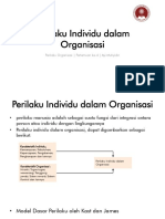 Pertemuang Ke 4 (Perilaku Individu Dalam Organisasi)