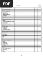 Date Room Number: Room Type:: Guestroom Construction Snagging List