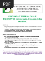 Guia de Autoestudio, Unidad 8 Estesiologia. Anatomia de Los Organos de Los Sentidos.