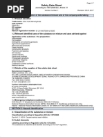 MSDS Citric Acid Monohydrate