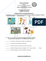 3 Summative Test Third Quarter Edukasyon Sa Pagpapakatao I: Primicias Elementary School