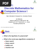 ICS141: Discrete Mathematics For Computer Science I