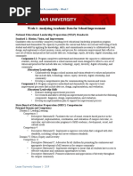 Week 1 Assignment-Analyzing Academic Data For School Improvement