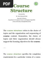 Course Structure of Department of CSE