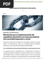 2.blockchain para La Implementación Del Expediente Electrónico en El Proceso Judicial Una Necesidad Imperante y Actual