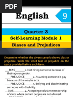 Eng9-Q3-M1 - Biases and Prejudices