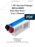 Power Star W7 Inverter - Charger 600W&1000W Pure Sine Wave User S Manual