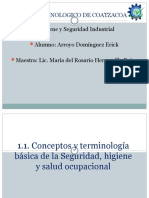 1.1. Conceptos y Terminología Básica de La Seguridad, Higiene y Salud Ocupacional