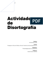 Actividades de Disortografía