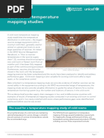 Cold Room Temperature Mapping Studies