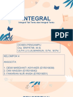 Integral Integral: Integral Tak Tentu Dan Integral Tentu