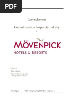 Research Report - Current Trends in Hospitality Industry