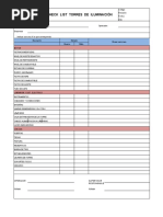 Check List Equipos de Iluminacion