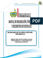 Manual de Organizacion Funciones y Descripcion de Puestos GADCH