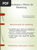 Estratégias e Planos de Marketing