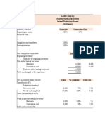 Leslie Company Manufacturing Department Cost of Production Report For January Materials Conversion Cost