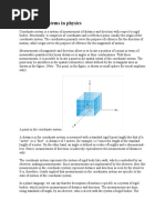 Coordinate Systems in Physics