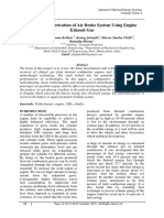 Design and Fabrication of Air Brake System Using Engine Exhaust Gas