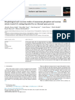 Morphological and Corrosion Studies of Ammonium Phosphate and Caesium Nitrate Treated Al Coating Deposit by Arc Thermal Spray Process