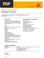 Sikadur 42LE Epoxy Grout Datasheet