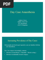 Day Case Anaesthesia: Andrew Green MBBS, Fracgp GP Anaesthetist ANZCA Registrar