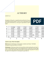 Ai Theory: Answer To Q (1) : PEAS Description PEAS Stands For Performance, Environment, Actuators and Sensor. The PEAS