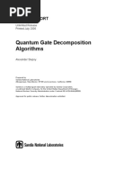 Quantum Gate Decomposition Algorithms: Sandia Report