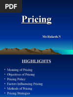 Pricing - Chapter 5