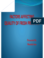 Factors Affecting Quality of Fresh Produce