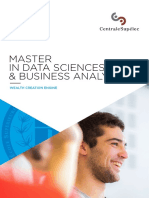 Master in Data Sciences & Business Analytics: Wealth Creation Engine