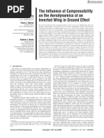 The Influence of Compressibility On The Aerodynamics of An Inverted Wing in Ground Effect