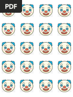 Macaron Sablon - Clown Face 1.