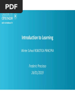 Introduction To Learning: Frederic Precioso 24/01/2019