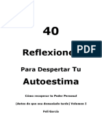 40 Reflexiones para Despertar Tu Autoestima