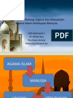 Ajaran Islam Tentang Urgensi Dan Kedudukan Agama Dalam