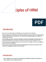 Principles of HRM