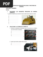 Evaluacion Tecnicas de Operación Aplicado A Tractores de Cadenas