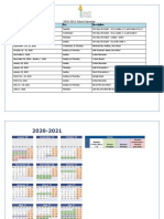 2020-2021 School Calendar: Date Day Description