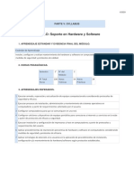 Syllabus Soporte en Hardware y Software