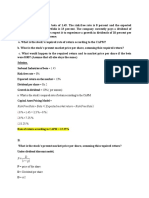 Risk Free Rate + Beta× (Expected Market Return Risk Free Rate)