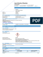 Calcium Chloride, Dihydrate: Safety Data Sheet