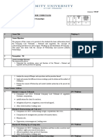 Format For Course Curriculum: Annexure CD-01'