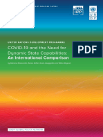 COVID-19 and The Need For Dynamic State Capabilities:: An International Comparison