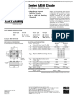 Series M50 Diode: - High Surge Current Rectifier Circuits - Up To 1600 Volt Blocking Standard