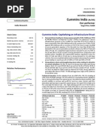 Cummins India: Capitalising On Infrastructure Thrust