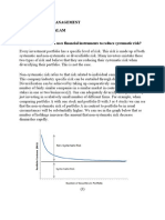 Financial Risk Management Reducing Systematic Risk